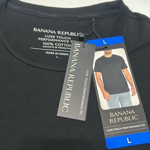 Banana Republic luxe touch t-shirt 100% cotton size M, L NWT - Picture 3 of 5
